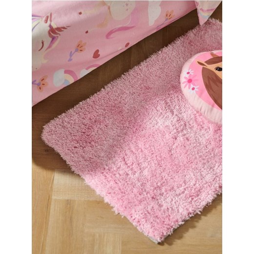 Sinsay - Miękki dywan z lureksową nitką - różowy Sinsay One Size Sinsay