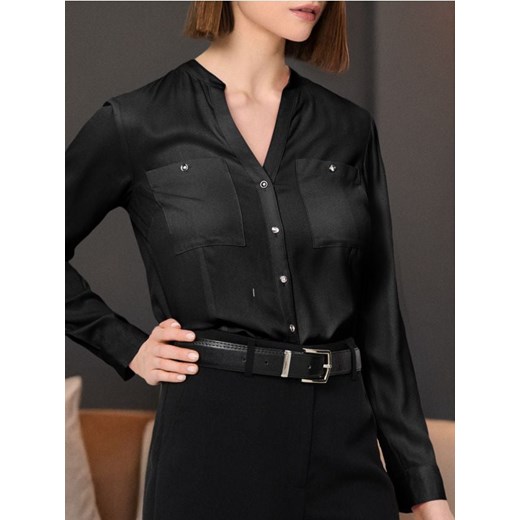 Sinsay - Koszula slim fit - czarny ze sklepu Sinsay w kategorii Koszule damskie - zdjęcie 178541707