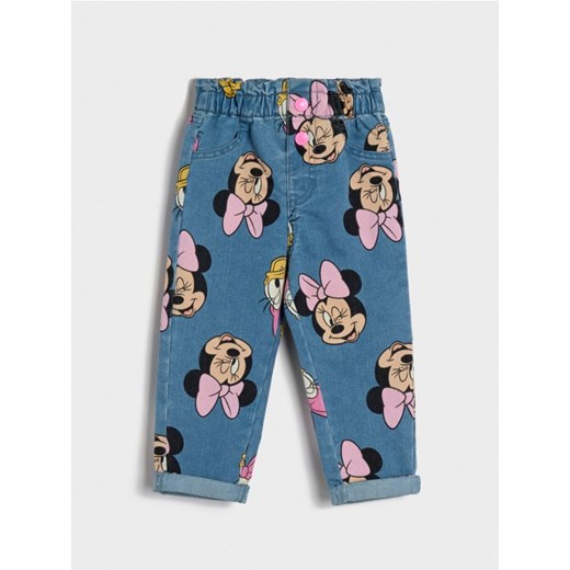 Sinsay - Jeansy paperbag Mickey Mouse - niebieski ze sklepu Sinsay w kategorii Spodnie chłopięce - zdjęcie 178541787