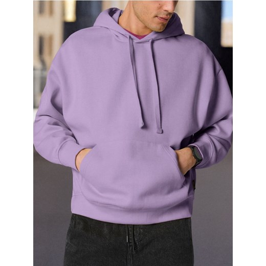 Sinsay - Bluza comfort - fioletowy ze sklepu Sinsay w kategorii Bluzy męskie - zdjęcie 178541817