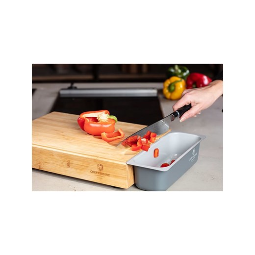 Chef Cuisine Magnetyczna deska do krojenia w kolorze jasnobrązowym - 40 x 6 x 28 Chef Cuisine onesize okazja Limango Polska