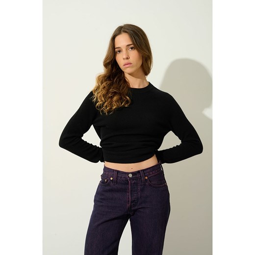 AUTHENTIC CASHMERE Kaszmirowy sweter &quot;Ecrin&quot; w kolorze czarnym ze sklepu Limango Polska w kategorii Swetry damskie - zdjęcie 178543979