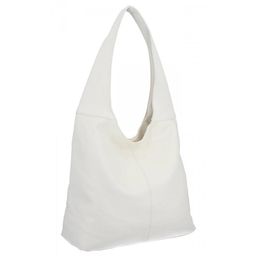 Uniwersalne Torebki Damskie Shopper Bag firmy Hernan HB0141 Biała ze sklepu PaniTorbalska w kategorii Torby Shopper bag - zdjęcie 178544335
