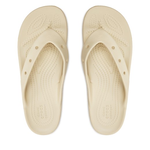 Japonki Crocs Classic Platform Flip W 207714 Beżowy Crocs 43 promocja eobuwie.pl