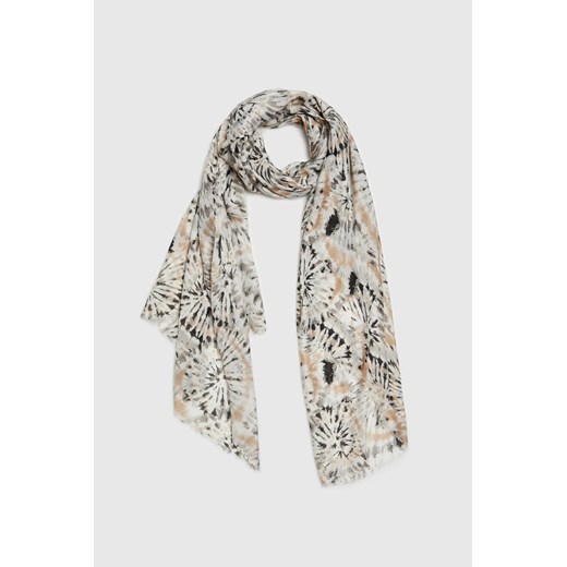 Wzorzysty szal beżowy ONE SIZE Moodo.pl