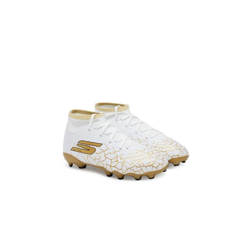 Skechers Buty do piłki nożnej Skx_1.5 High Jr Youth Fg 252065L/WBGD Biały Skechers 32 MODIVO