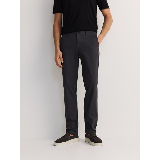 Reserved - Bawełniane spodnie chino slim - ciemnoszary Reserved 29 Reserved