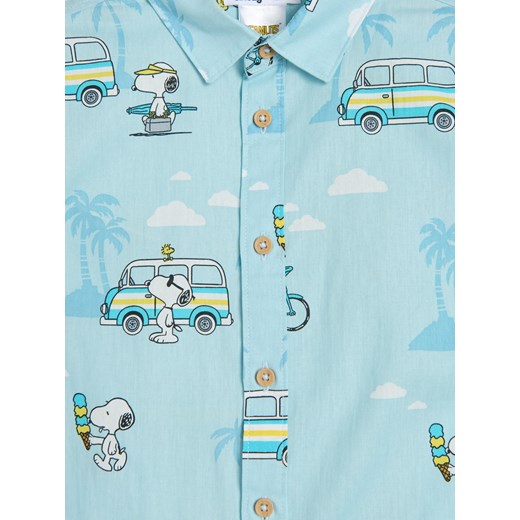 Sinsay - Koszula Peanuts - błękitny Sinsay 98 Sinsay