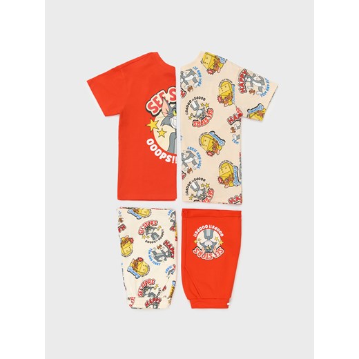 Sinsay - Szorty 2 pack Tom & Jerry Core - wielobarwny Sinsay 104 Sinsay