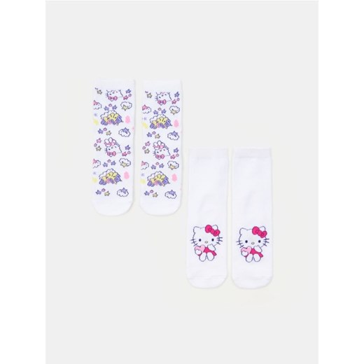 Sinsay - Skarpetki 2 pack Hello Kitty - wielobarwny ze sklepu Sinsay w kategorii Skarpetki dziecięce - zdjęcie 178551237