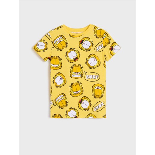 Sinsay - Koszulka Garfield - żółty ze sklepu Sinsay w kategorii Kaftaniki i bluzki - zdjęcie 178551257