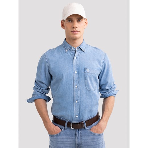Czapka unisex z daszkiem kremowa Luxis 102 ze sklepu Big Star w kategorii Koszule męskie - zdjęcie 178551368