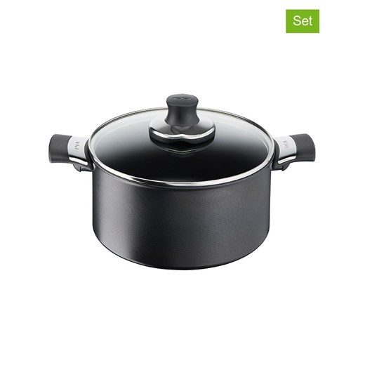 Tefal 2-częściowy zestaw &quot;Excellence&quot; w kolorze czarnym - Ø 24 cm ze sklepu Limango Polska w kategorii Garnki - zdjęcie 178552196