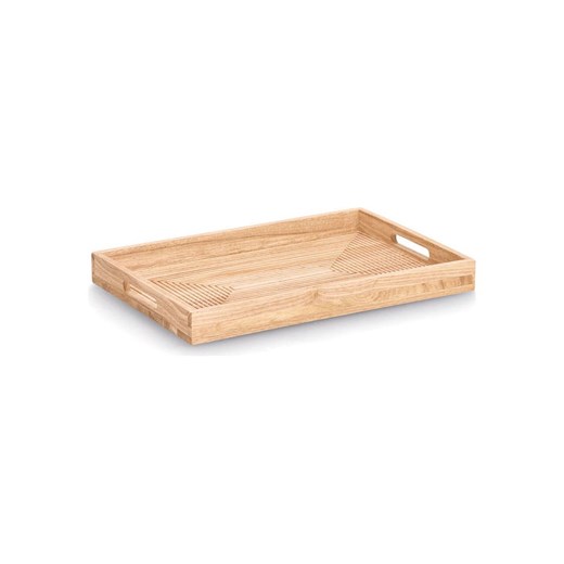 Zeller Taca &quot;Stripes&quot; w kolorze jasnobrązowym - 45,7 x 2 x 30,5 cm ze sklepu Limango Polska w kategorii Tace - zdjęcie 178552447