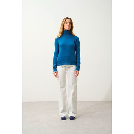 AUTHENTIC CASHMERE Kaszmirowy golf &quot;Cassy&quot; w kolorze niebieskim ze sklepu Limango Polska w kategorii Swetry damskie - zdjęcie 178554548