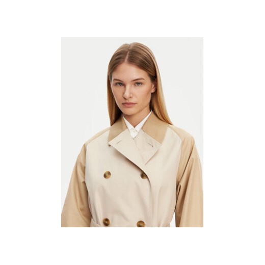 Weekend Max Mara Trencz Canasta 2515021011 Beżowy Regular Fit 46 MODIVO