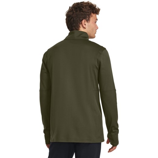 Męski longsleeve treningowy Under Armour UA M\'s Challenger Midlayer - oliwkowy/khaki ze sklepu Sportstylestory.com w kategorii T-shirty męskie - zdjęcie 178555948