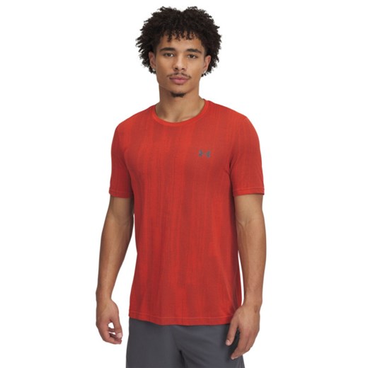 Męska koszulka treningowa Under Armour Vanish Seamless Novelty SS - czerwona ze sklepu Sportstylestory.com w kategorii T-shirty męskie - zdjęcie 178555978
