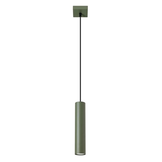 Oliwkowa pojedyńcza lampa wisząca - A2-D35 ze sklepu Edinos.pl w kategorii Lampy wiszące - zdjęcie 178556055