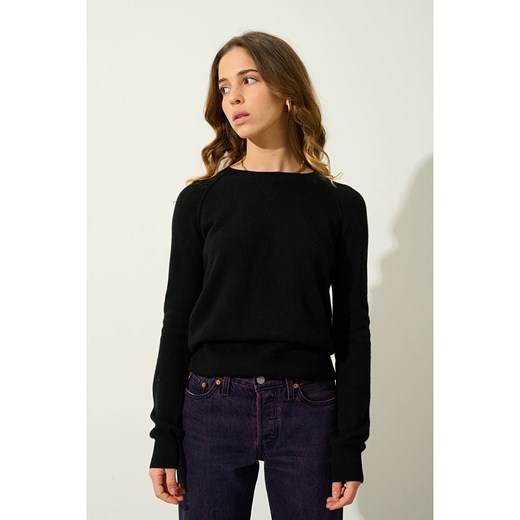 AUTHENTIC CASHMERE Kaszmirowy sweter &quot;Etret&quot; w kolorze czarnym ze sklepu Limango Polska w kategorii Swetry damskie - zdjęcie 178557267