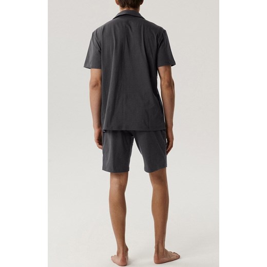 Atlantic rozpinana piżama męska BNMP-003-SZARY CIEMNY, Kolor ciemny szary, Rozmiar S, ATLANTIC ze sklepu Intymna w kategorii Piżamy męskie - zdjęcie 178558109