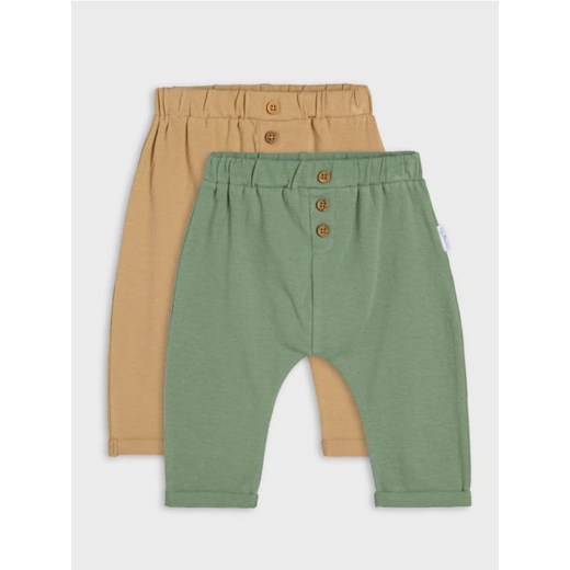 Sinsay - Spodnie 2 pack - beżowy ze sklepu Sinsay w kategorii Odzież dla niemowląt - zdjęcie 178561976