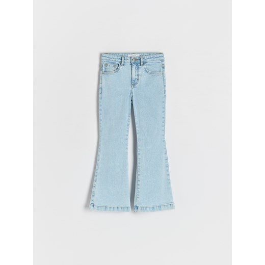 Reserved - Jeansy flare high waist - niebieski ze sklepu Reserved w kategorii Spodnie dziewczęce - zdjęcie 178563475