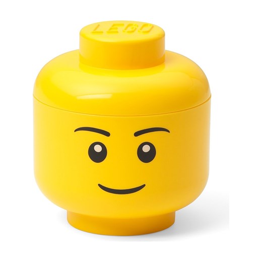 LEGO Pojemnik &quot;Boy&quot; w kolorze żółtym - wys. 11,5 x Ø 10,2 cm ze sklepu Limango Polska w kategorii Kosze i pudełka na zabawki - zdjęcie 178564275