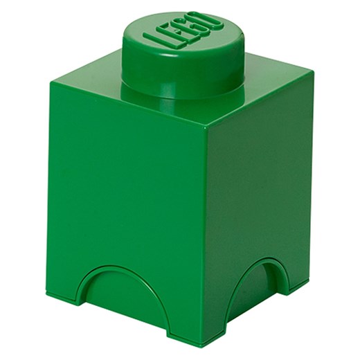 LEGO Pojemnik &quot;Brick 1&quot; w kolorze zielonym - 12,5 x 18 x 12,5 cm ze sklepu Limango Polska w kategorii Pojemniki kuchenne - zdjęcie 178564945