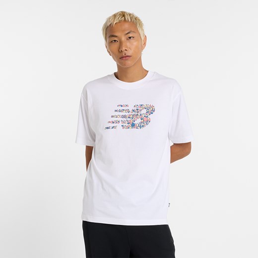 Koszulka męska New Balance MT51920WT – biała ze sklepu New Balance Poland w kategorii T-shirty męskie - zdjęcie 178570745