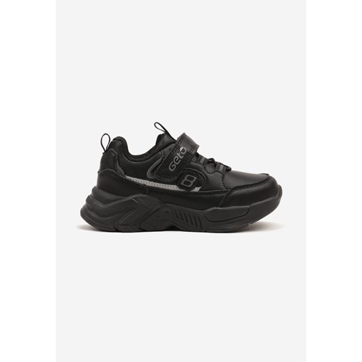 Czarne Buty Sportowe Sneakersy na Piankowej Podeszwie z Zapięciem na Rzep Morloti ze sklepu born2be.pl w kategorii Buty sportowe dziecięce - zdjęcie 178571399
