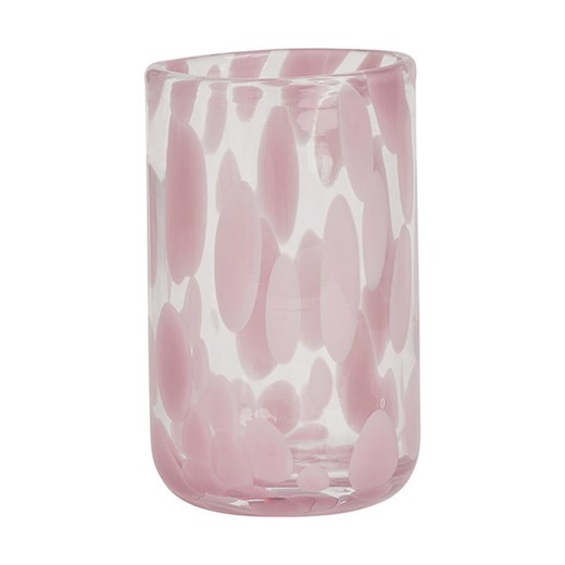 OYOY living design Szklanka &quot;Jali&quot; w kolorze jasnoróżowym - wys. 10,5 x Ø 6,8 cm ze sklepu Limango Polska w kategorii Szklanki - zdjęcie 178574659