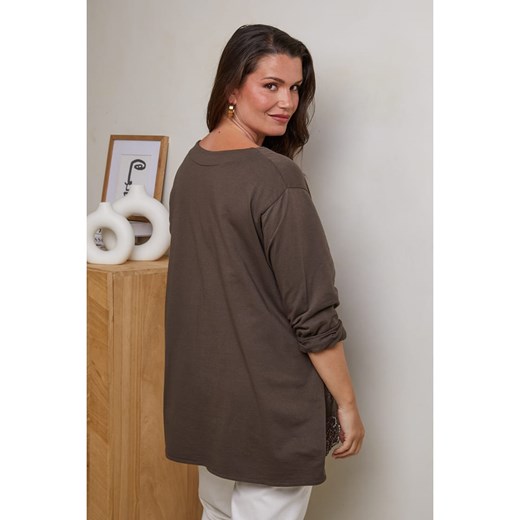 Curvy Lady Tunika w kolorze brązowym Curvy Lady 44/46 wyprzedaż Limango Polska