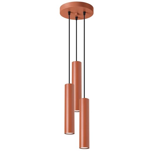 Nowoczesna czerwona lampa trzyramienna - M060-Kejo Lumes One Size Edinos.pl