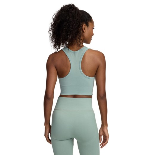Biustonosz treningowy Under Armour Vanish Seamless Mid Bra - zielony ze sklepu Sportstylestory.com w kategorii Biustonosze - zdjęcie 178577046