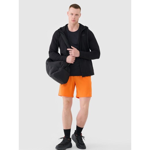 Męskie spodenki treningowe 4F 4FWSS25TFSHM0912 - pomarańczowe ze sklepu Sportstylestory.com w kategorii Spodenki męskie - zdjęcie 178577209