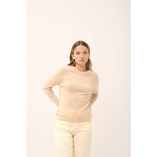 Just Cashmere Kaszmirowy sweter &quot;Jane&quot; w kolorze beżowym ze sklepu Limango Polska w kategorii Swetry damskie - zdjęcie 178579366