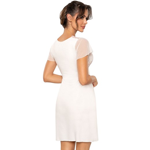 Donna koszula nocna damska z wiskozy ecru Perla, Kolor ecru, Rozmiar S, Donna ze sklepu Intymna w kategorii Koszule nocne - zdjęcie 178580016