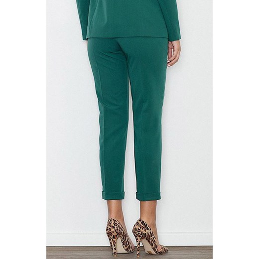 Zielone eleganckie spodnie damskie M552, Kolor zielony, Rozmiar M, Figl ze sklepu Intymna w kategorii Spodnie damskie - zdjęcie 178580059