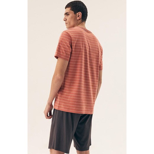 Henderson krótka piżama męska 42635-28X, Kolor pomarańczowy, Rozmiar L, Henderson ze sklepu Intymna w kategorii Piżamy męskie - zdjęcie 178580168
