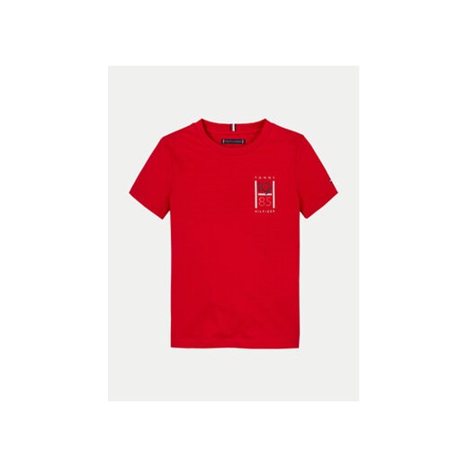 Tommy Hilfiger T-Shirt KB0KB09536 S Czerwony Regular Fit Tommy Hilfiger 7Y MODIVO