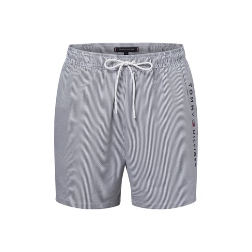 Tommy Hilfiger Męskie spodenki kąpielowe - Ithaca Mężczyźni granatowy w paski ze sklepu vangraaf w kategorii Kąpielówki - zdjęcie 178582608
