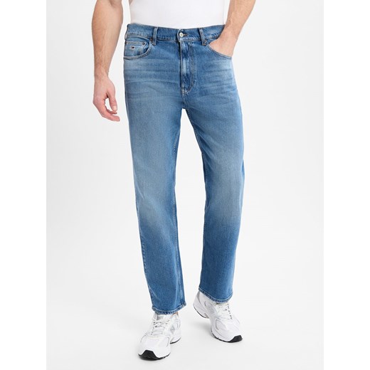 Tommy Jeans Dżinsy Mężczyźni Bawełna light stone jednolity ze sklepu vangraaf w kategorii Jeansy męskie - zdjęcie 178582647