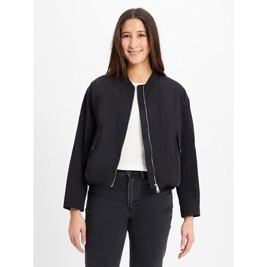 s.Oliver Damska kurtka bomber Kobiety czarny jednolity ze sklepu vangraaf w kategorii Kurtki damskie - zdjęcie 178582686