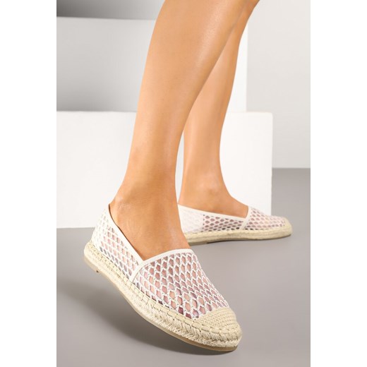 Beżowe Espadryle z Siateczkową Cholewką i Plecionką Lillevi ze sklepu renee.pl w kategorii Espadryle damskie - zdjęcie 178583208