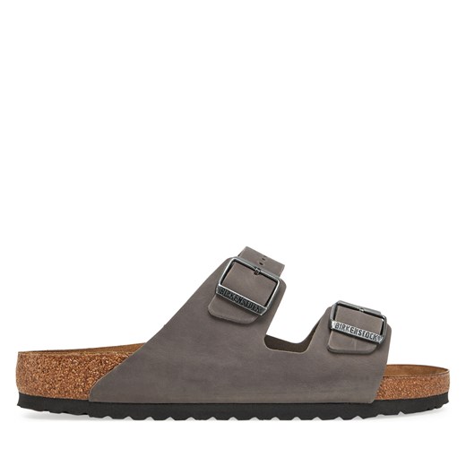 Klapki Birkenstock Arizona 1027046 Szary ze sklepu eobuwie.pl w kategorii Klapki męskie - zdjęcie 178583577