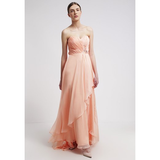 Luxuar Fashion Suknia balowa apricot zalando bezowy bez wzorów/nadruków