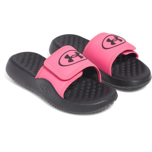 Damskie klapki Under Armour UA W Ignite Pro 8 SL - różowe ze sklepu Sportstylestory.com w kategorii Klapki damskie - zdjęcie 178588546