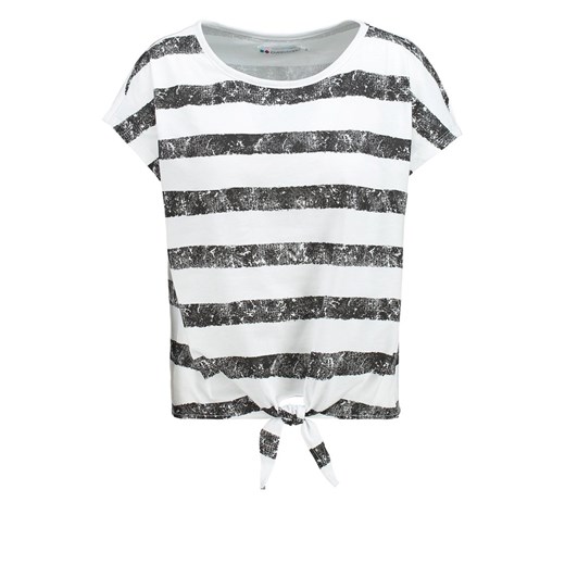 Even&Odd Tshirt basic black zalando bialy abstrakcyjne wzory