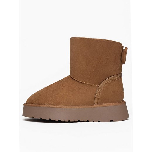 Śniegowce damskie Island Boot na zimę tkaninowe casual